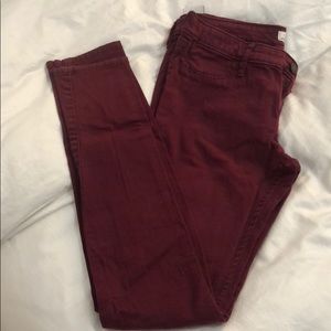 Burgundy Hollister pants